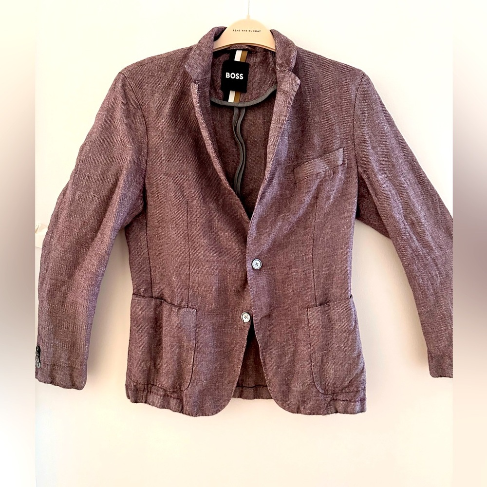 Hugo Boss Purple Jacket! Only worn twice, great as a women’s jacket.